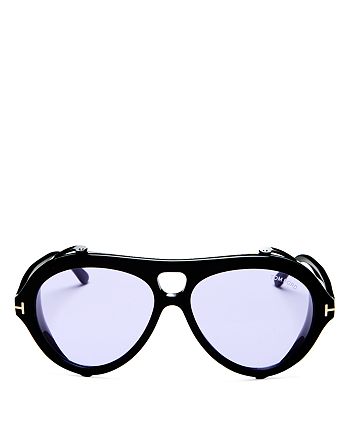 Tom Ford Men's Neughman Brow Bar Aviator Sunglasses, 60mm | Bloomingdale's