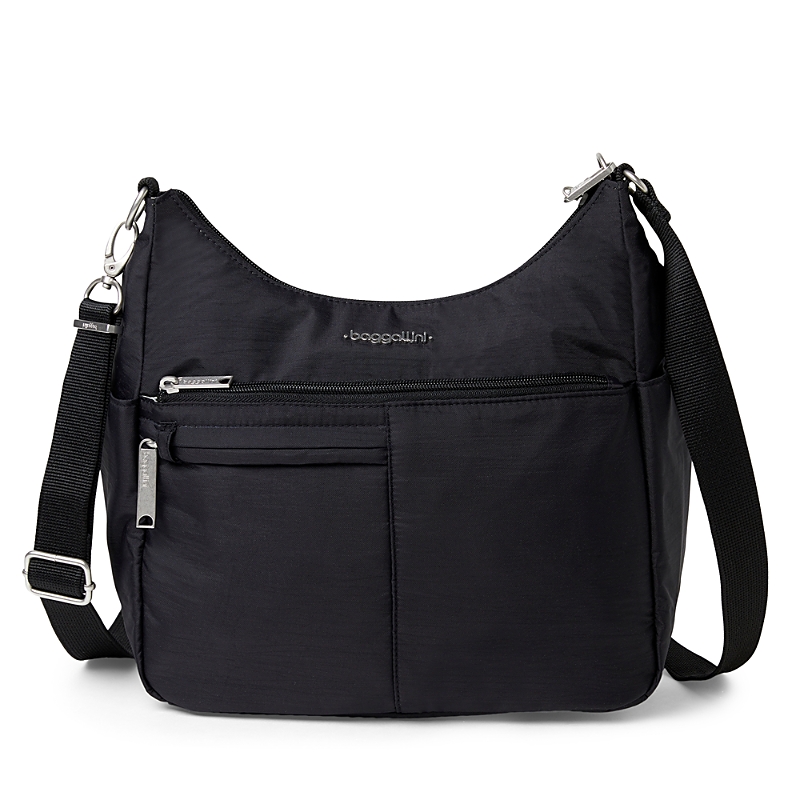 Baggallini Rfid Free Time Crossbody Bag In Black