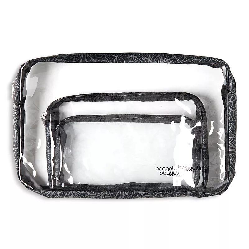 Baggallini Clear Travel Pouch Set