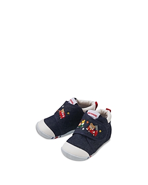 Miki House Kids' Unisex Pucci & Friends My First Walker Shoes - Baby, Toddler In Indigo