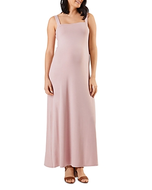 Shop Stowaway Collection Cara Maternity Maxi Dress In Dusty Rose