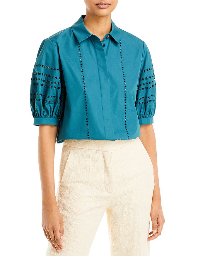 LAFAYETTE 148 Cropped cady top