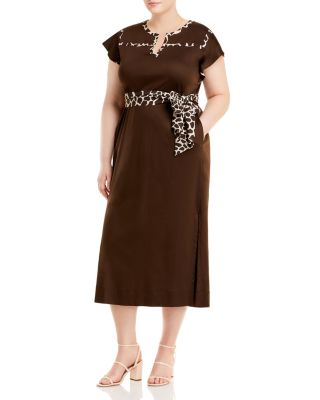 tahari plus size dresses