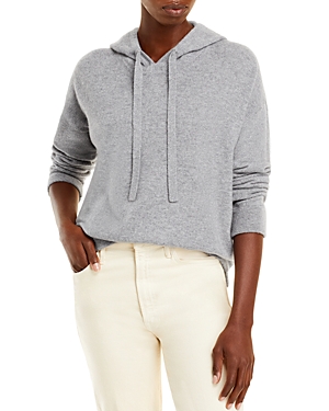 C By Bloomingdale's Cashmere Pullover Cashmere Hoodie - Exclusive In Medium Gray