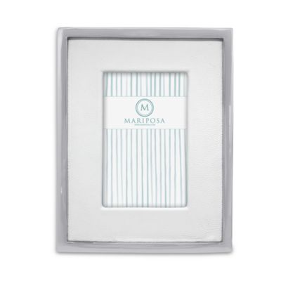 Leather with Metal Border Frame, 4" x 6"