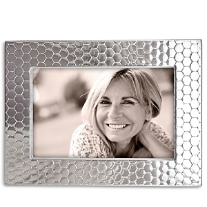 Mariposa Honeycomb Frame, 4 X 6 In Silver