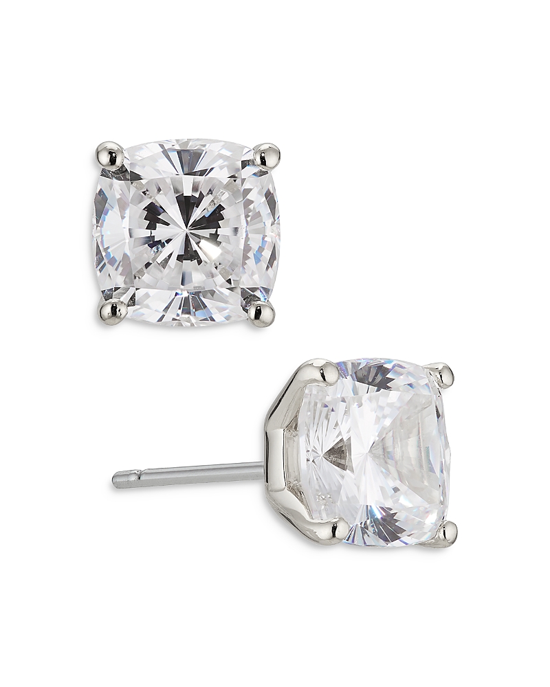 NADRI MODERN LOVE CUSHION CUT CUBIC ZIRCONIA STUD EARRINGS AO40574RCZ