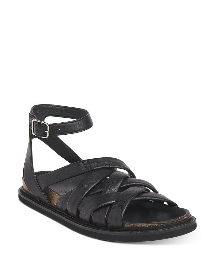 Strappy top footbed sandals