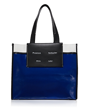 PROENZA SCHOULER MORRIS LARGE COATED CANVAS TOTE,WB213002-F00003