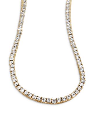 Bennett Crystal Tennis Necklace, 16"