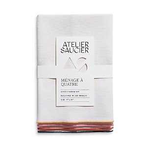 ATELIER SAUCIER RAINBOW BURLAP NAPKINS, SET OF 4,MAQ-028