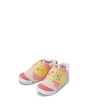 MIKI HOUSE GIRLS' BUNNY & FLOWERS MY SECOND SHOES - TODDLER