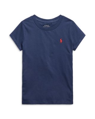 Girls' Embroidered Pony Cotton Tee - Big Kid