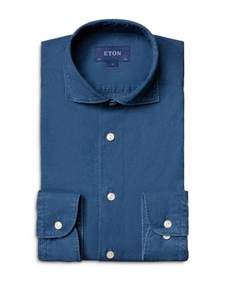 Eton Contemporary Fit Denim Casual Shirt | Bloomingdale's