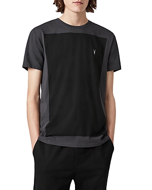 Allsaints Lobke Cotton Color Blocked Embroidered Logo Tee