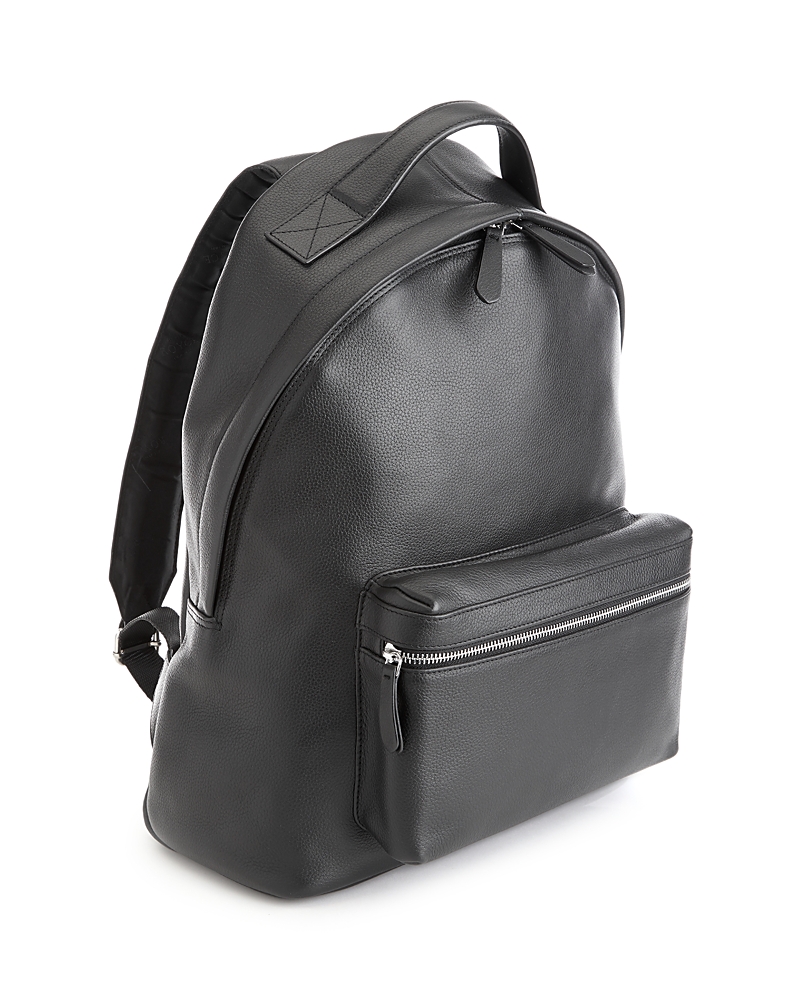 ROYCE NEW YORK 13 LAPTOP PEBBLED LEATHER BACKPACK