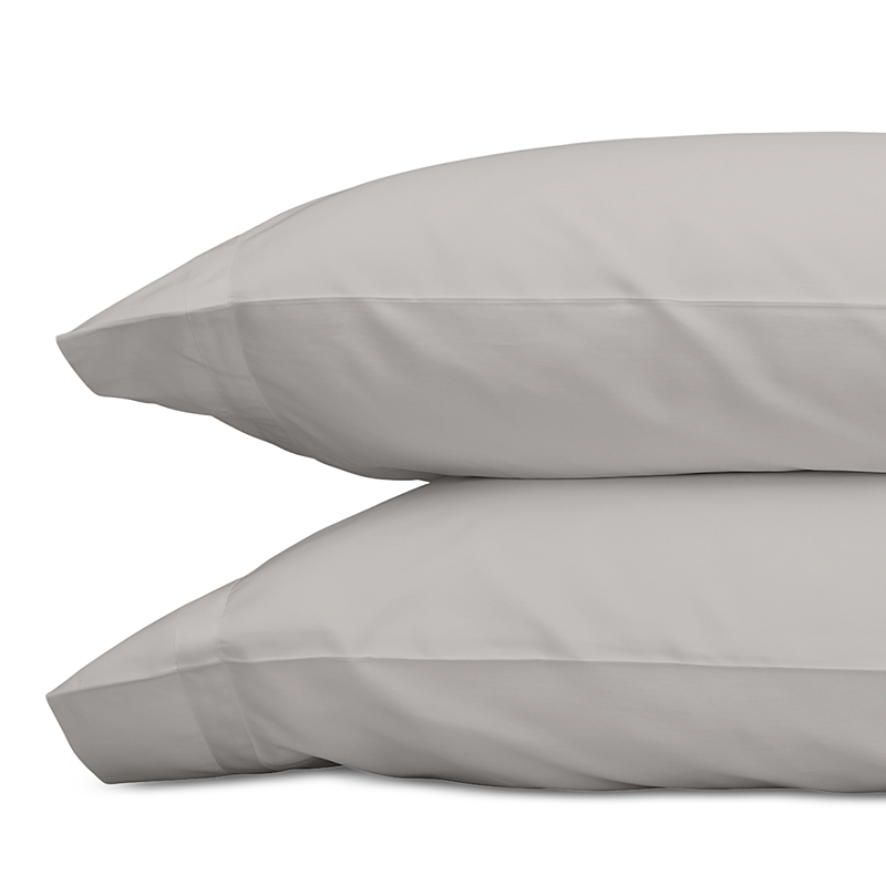 Matouk Nocturne Sateen King Pillowcase, Pair In Silver