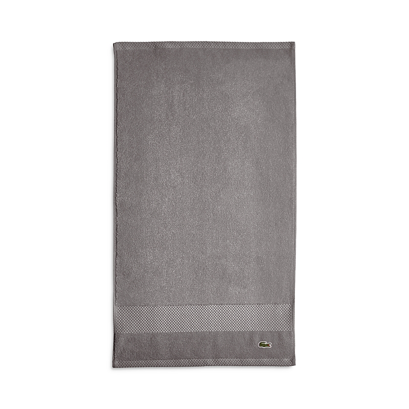 Lacoste Heritage Antimicrobial Hand Towel In Meteorite