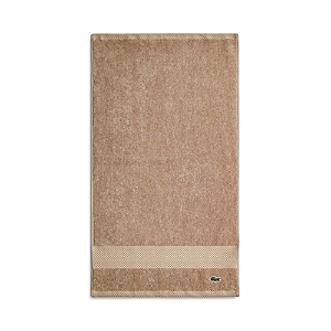 Lacoste Heritage Antimicrobial Hand Towel In Sand
