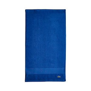 Lacoste Heritage Antimicrobial Hand Towel In Surf Blue