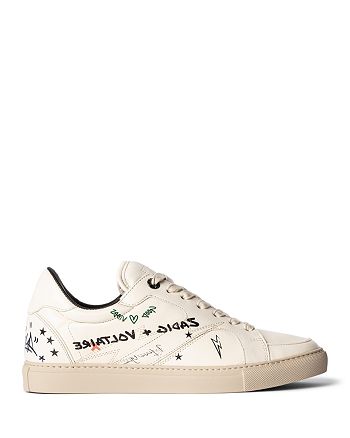 Zadig & Voltaire - Women's Board Crush Serigraphy Lace Up Sneakers