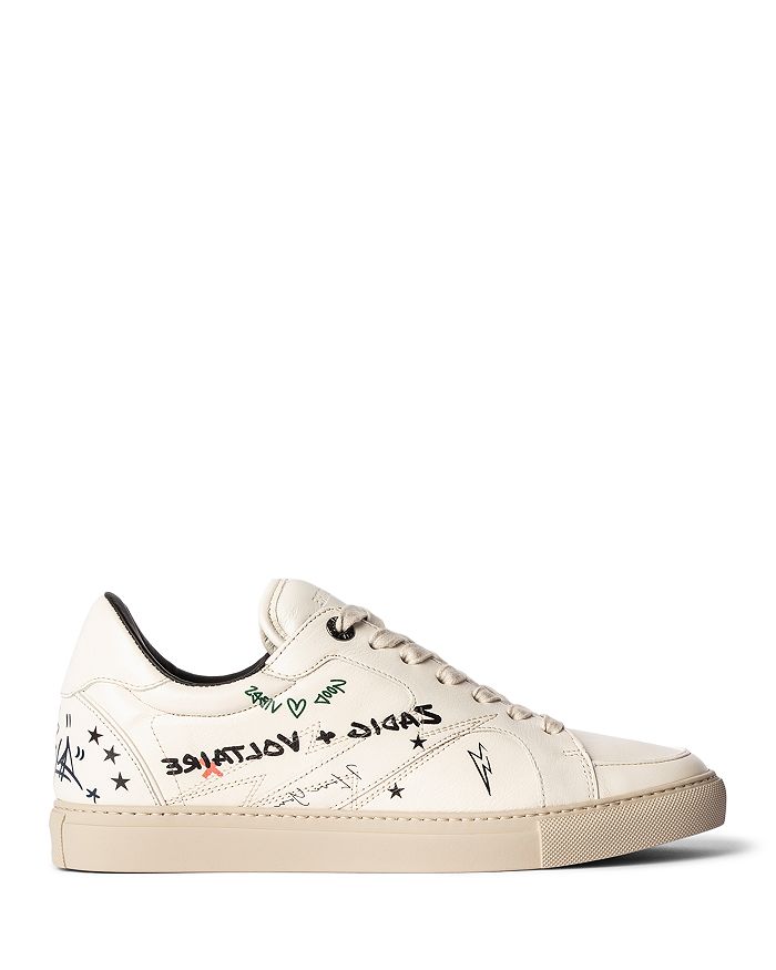 Zadig & Voltaire Women's Board Crush Serigraphy Lace Up Sneakers |