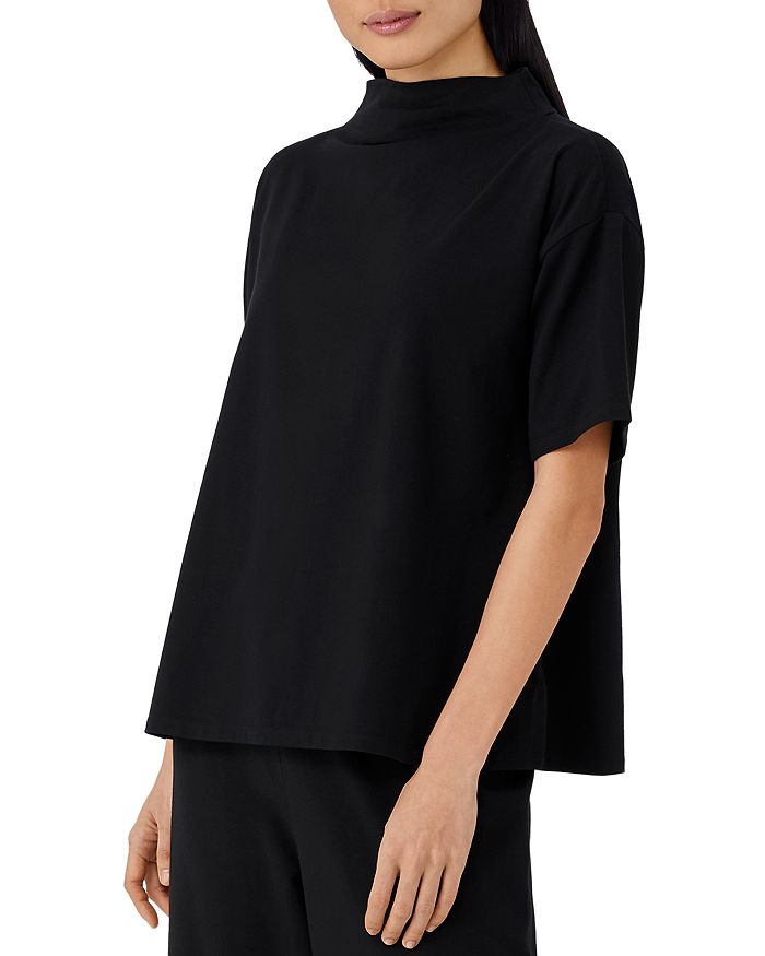Eileen Fisher Funnel Neck Top Bloomingdale s