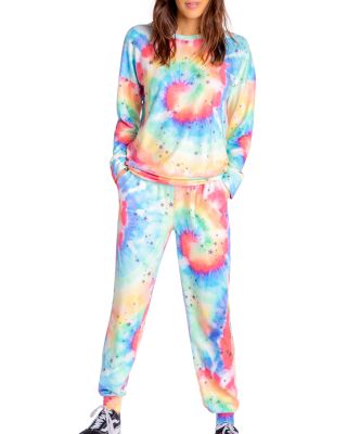 Pj salvage rainbow tie dye sweatshirt sale