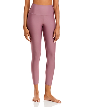 Alo Yoga Airlift High Waist Midi Leggings In Woodrose