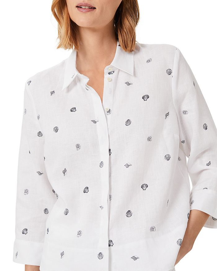 HOBBS LONDON Nita Linen Boxy Shirt Bloomingdale's