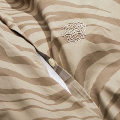 Macro Zebrage Sateen Duvet Cover, Queen