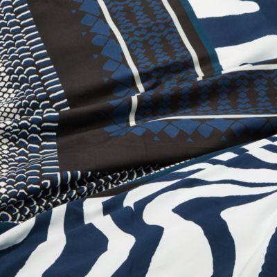 Frame Zebrage Sateen Duvet Cover, Queen