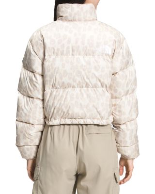 north face puffer jacket cream