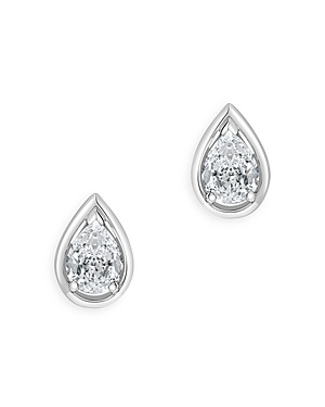 Bloomingdale's Pear Shaped Diamond Stud Earrings in 14K White Gold, 0.56 ct. t.w. - 100% Exclusive