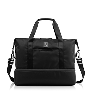 Travel Pro Drop-bottom Weekender Bag In Black Diamond