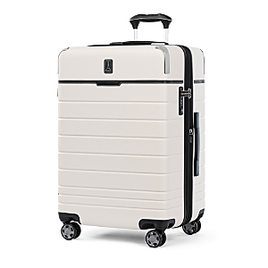 Shop Travel Pro X Travel + Leisuremedium Check-in Expandable Spinner Suitcase In White Sand