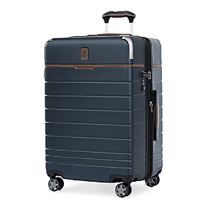 Travel Pro Medium Check-in Expandable Spinner Suitcase In Monaco Blue