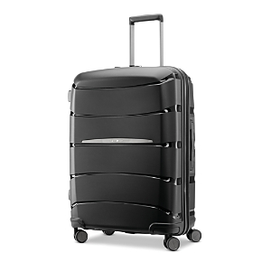 Shop Samsonite Outline Pro Medium Spinner Suitcase In Midnight Black
