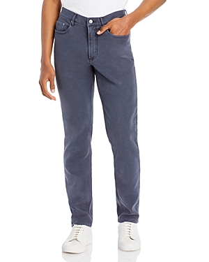 Shop Faherty Stretch Terry Slim Fit Pants In Navy