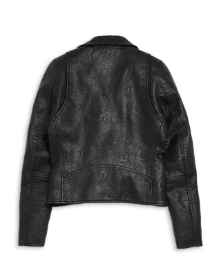 BLANKNYC Girls' Faux Leather Moto Jacket - Big Kid
