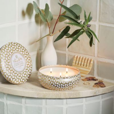 Eucalyptus & White Sage Three Wick Tin Candle 12 oz.