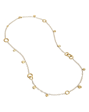 Shop Marco Bicego 18k Yellow Gold Jaipur Long Charm Statement Necklace, 29.5