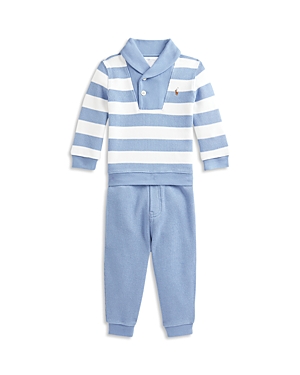 Ralph Lauren Boys' Striped Top & Pants - Baby In Blue