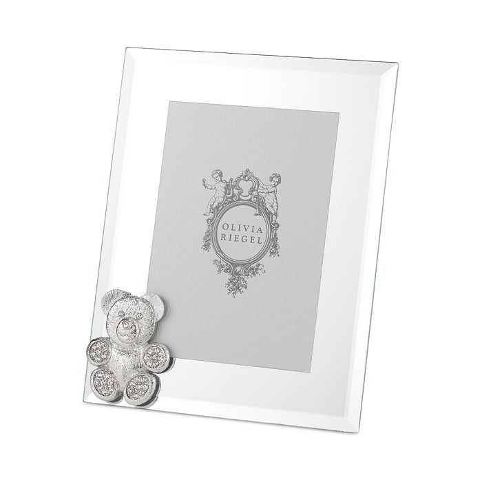 Olivia Riegel Teddy Bear Frame Collection In Silver