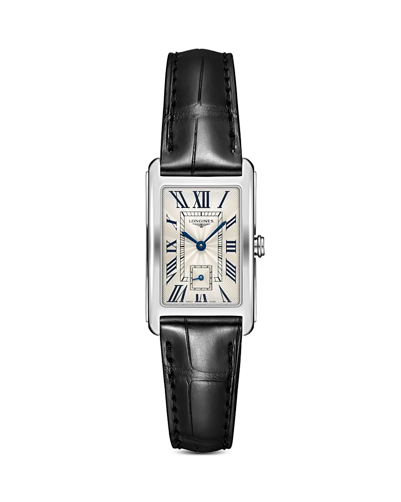 Longines Dolce Vita Watch, 23mm X 37mm In White/black