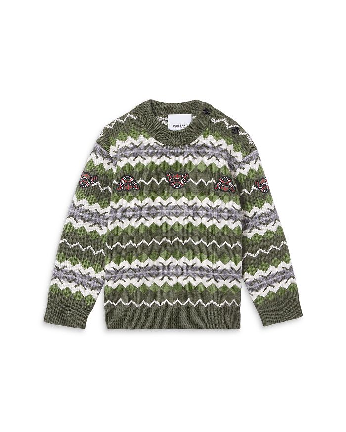 burberry fair isle sweater