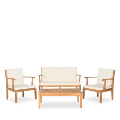 Safavieh - Fresno 4-Piece Outdoor Living Set
