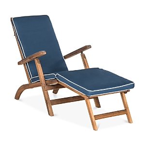 Safavieh Palmdale Outdoor Lounge Chair In Navy