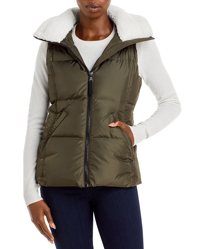 AQUA Annie Hooded Puffer Vest 100 Exclusive Bloomingdale s