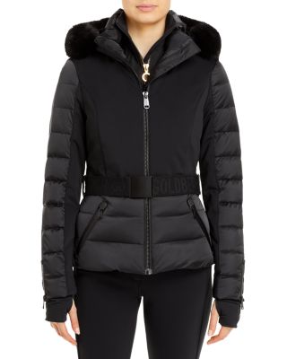 San Louis Faux Fur Trim Jacket, Glow Ski Half Zip Top & Pippa Belted Pants